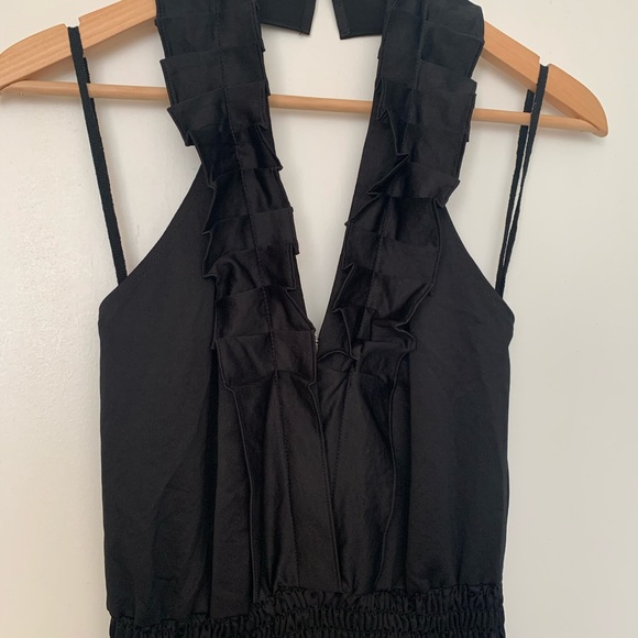 Black dressy shorts romper - Picture 2 of 3